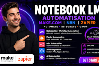 automate your notebooklm workflow using n8n make  zapier notebooklm automation