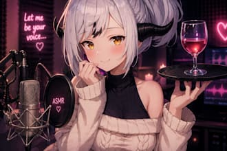 say anything sultry, flirty cute anime girl sfw,nsfw or asmr voice actress
