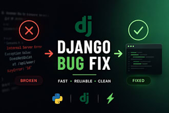 fix your django or python backend bugs quickly
