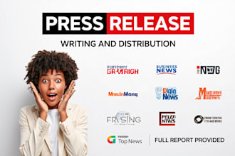 write a professional press release and do strategic PR distribution