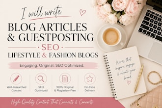 write a SEO lifestyle and fashion blog article