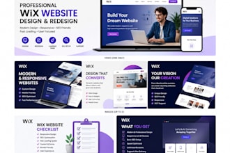 design modern wix website or redesign wix website