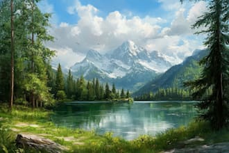 landscape oil painting art