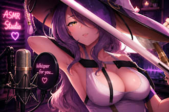 professionally sensual charming cute voice act anime girlfriend characters