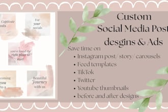 design modern and social media posts desgins