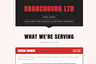 build a modern responsive 1 page website for small businesses