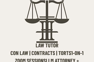 tutor constitutional law, contracts, torts, international law 1 on 1