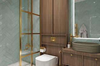 create photorealistic 3d bathroom interior rendering