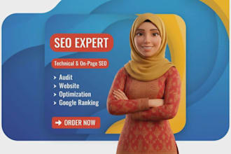 provide technical website SEO audit report and action plan with on page