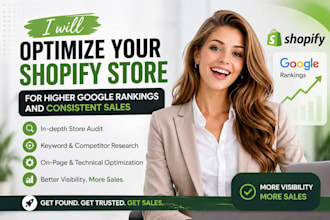 optimize your shopify store SEO for higher rankings and traffic