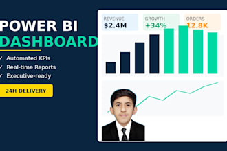 build advanced excel and power bi dashboards with automated kpis