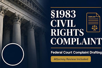 draft your federal civil rights violation 1983 complaint as a USA attorney