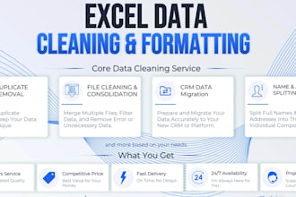 clean format organize and fix messy excel data accurately