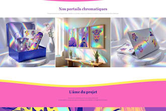 create a custom wordpress website with a bold artistic direction