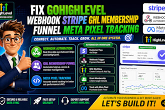 fix gohighlevel webhook stripe ghl membership funnel meta pixel tracking