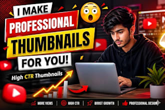 design clickable youtube thumbnail in 24 hours