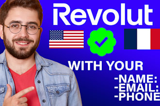 create a revolut account with your info email phone number