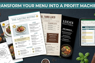 design a strategic restaurant menu that increases your sales