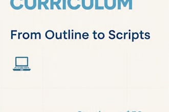 write online course curriculum in 24hrs