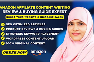 write and upload SEO optimized amazon affiliate articles to your website
