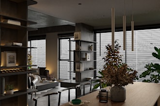 photorealistic modern interior rendering