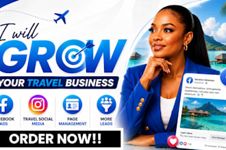 vacation travel agency facebook ads travel social media page management leads