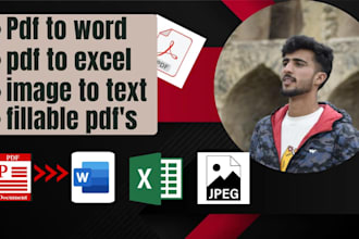 convert pdf to word and excel, word to pdf, image to text