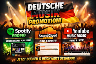 do german spotify music promotion soundcloud music promotion youtube music video