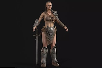 3d combat character, ue5 fantasy, 3d metahuman avatar rig ue5 tts for livestream