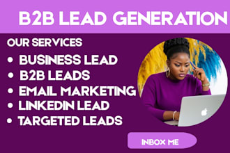 do b2b lead, targeted lead and linkedin lead