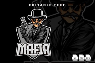 do make an modern custom gangstar, mafia logo
