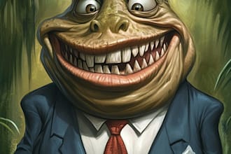 stunning digital political cartoon for political cartoon