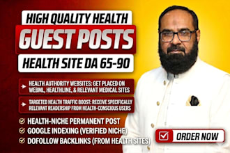 publish  health websites with health backlinks