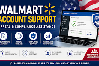 help with walmart account suspension appeal and compliance support