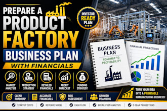 prepare a product factory business plan with financials