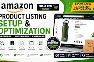 create and optimize amazon fba fbm product listings for private label success