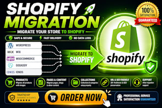 shopify migration wordpress wix ionos joomla webflow godaddy migrate to shopify