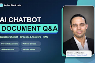build a website ai chatbot or document q and a assistant