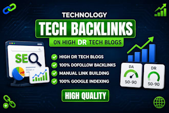 build tech backlinks on high dr tech blogs
