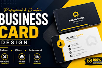 design business card for company brand and professional use