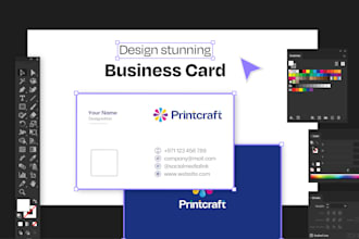 create stunning minimalist business card design