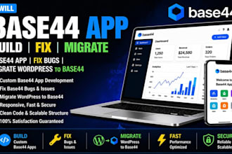 build, fix base 44 apps  migrate wordpress to base 44
