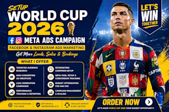 setup world cup 2026 facebook ads campaign instagram ads fb or meta ad marketing
