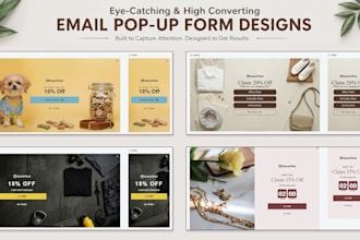 design popup form on klaviyo for your shopify store