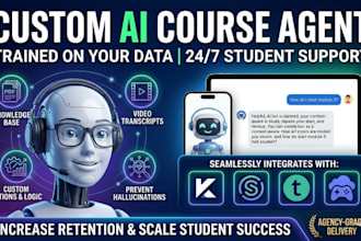 create a custom ai training bot for your online course students