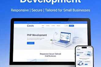 build responsive PHP website from scratch