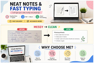 type, format, and create clean handwritten or digital notes