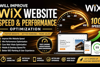 improve wix website speed wix performance optimization wix seo speed fix