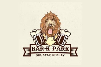 create unique bar night club dance club pub logo for you