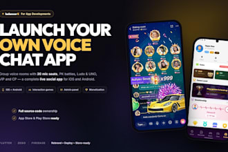 build a live streaming and group voice chat room app